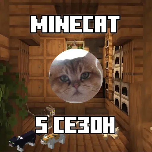 Captură de ecran 1. Minecat SMP [1.7.10-1.21.11] SMP сервер с 1 булавой, голосовым чатом, кастомным дата-паком и миром 6000х6000!